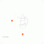 تصویر فلاسک مراکشی کمربند دار 250 میلی لیتر باریکو