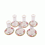 تصویر سرویس چای خوری 12 پارچه 6 نفره پینک وینتیج باریکو