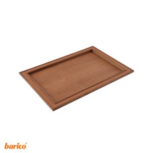 سینی _قابی _نوار چرم_ عسلی _ برند باریکو