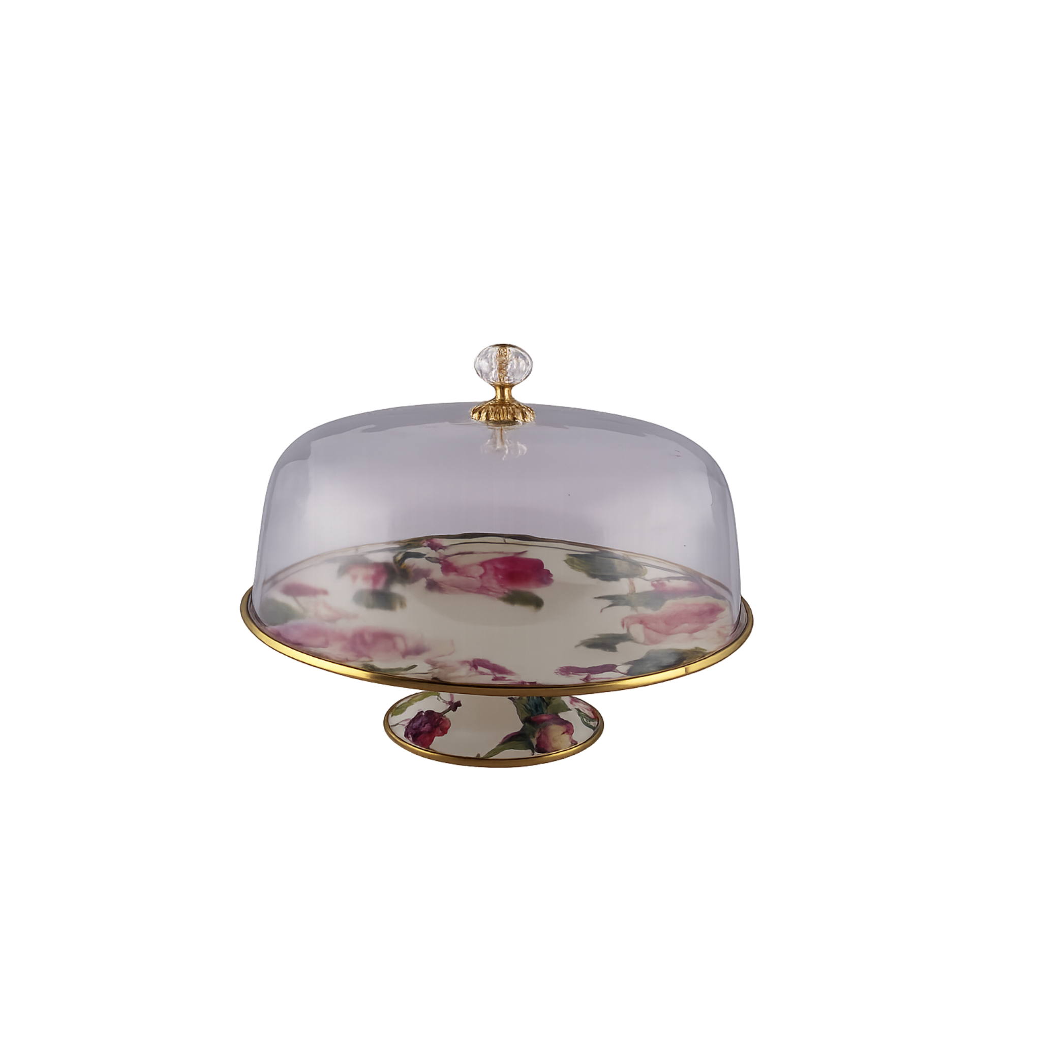 tasvir cake khori pink vintage barico تصویر_کیک خوری _پایه دار_ مدل پینک وینتیج _برند_ باریکو